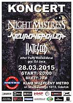 Night Mistress / Neuronspoiler / Hateseed + After ROCK & METAL