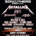 Sonisphere, metal, haevy, rock, death, Metallica, Slayer, Mastodon, Megadeth, Slayer, Anthrax, Heaven & Hell, Rise Against, Stone Sour, DevilDriver, Volbeat, Pendulum DJ's, Adam Freeland, John B