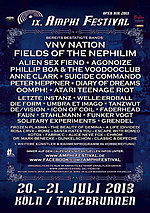 Amphi Festival 2013, Amphi Festival, Atari Teenage Riot, Phillip Boa & The Voodooclub, Anne Clark, A Life [Divided], dark independent