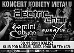Kobiety Metalu, Electric Chair, Gemini Abyss, Enemy of I, koncert, konkurs, metal