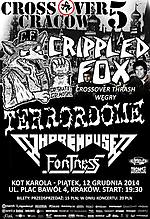 Cross over Cracow 5, Crippled Fox, Terrordome, Whorehouse, Fortress, thrash metal, metal
