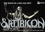 Satyricon, Progresja, Norwegia, Warszawa, koncert, The Dawn of a New Age 2015, Oslo Faenskap​, Vredehammer​, Satyr, Frost
