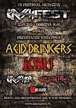 VII Festiwal Muzyczny Krushfest 2015, Festiwal Muzyczny Krushfest, Acid Drinkres, KSU, Adligate, Krusher, Spatial, metal, rock