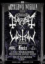 Metalowa Wigilia, Mayhem, Watain, Furia, black metal, death metal