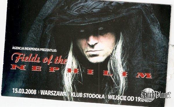 FIELDS OF THE NEPHILIM -WARSAW- 15.03.2008