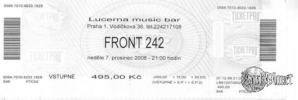 FRONT 242 -PRAGA 7 GRUDNIA 2008