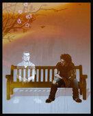 i wtedy wchodze ja, ubrany cały na biało 