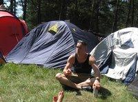 Woodstock 2012 - Chillout przed namiotem.