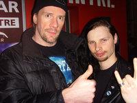 Anders Johansson(perkusista zespołu) i ja