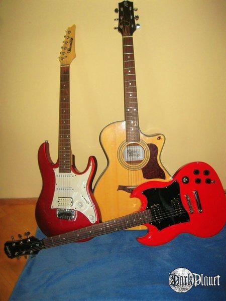 Moje gitarki:)