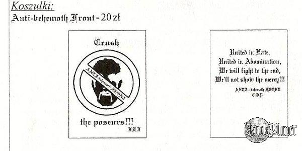 ANTI-BEHEMOTH FRONT (stara słuszna inicjatywa...) r.1999