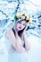 Falling snow