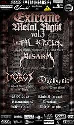 ExtremeMetalNightvol3LethalInjectionDisarmIsurusDysthymiaWrocaw