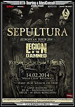 Sepultura / Legion of The Damned /  Flotsam and Jetsam / Mortillery