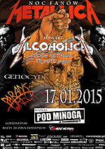 NocFanwMetallicaAlcoholicaGenocydeParadiseWreckPozna