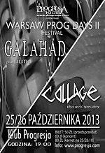Warsaw Prog Days II, Festiwal Rocka Progresywnego w Progresji, rock progresywny, rock, Galahad, Lilith, Collage