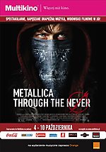 Metallica, Metallica: Through the Never, Multikino Metallica, Metallica: Through the Never, Multikino