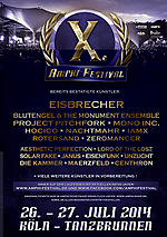 Amphi Festival 2014, Amphi Festival, Blutengel & The Monument Ensemble, Project Pitchfork, Janus, Die Kammer
