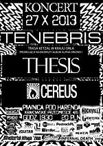 Tenebris, Thesis, Cereus, Koncerty, death metal, post rock