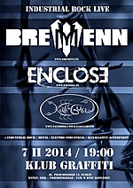 Bremenn, rock, industrial, Enclose, Kali-Gula, electro, alternative rock, Koncerty