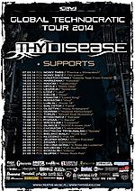 Thy Disease, Global Technocratic Tour 2014, Costumes of Technocracy, industrial, metal, groove metal Thy Disease, Global Technocratic Tour 2014, Costumes of Technocracy, industrial, metal, groove metal
