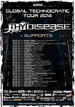 Thy Disease, Global Technocratic Tour 2014, Costumes of Technocracy, industrial, metal, groove metal