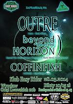 Outre, Beyond the Event Horizon, Coffinfish, metal, black metal, progressive rock, instrumental, sludge metal Outre, Beyond the Event Horizon, Coffinfish, metal, black metal, progressive rock, instrumental, sludge metal