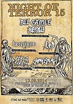 Night Of Terror, Night Of Terror 15, Det Gamle Besatt, Heretique, Lęk, Snake's Head, Porno Thrash, metal, black metal, death metal, thrash metal