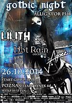 Gothic Night 2014, Lilith, Hot Rain, Agree, gothic rock, alternative rock, dark electro Gothic Night 2014, Lilith, Hot Rain, Agree, gothic rock, alternative rock, dark electro