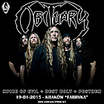 Knock Out Productions, Obituary, Posthum, Dustbolt, Mpire of Evil, death metal, John Tardy, koncert, Kraków
Knock Out Productions, Obituary, Posthum, Dustbolt, Mpire of Evil, death metal, John Tardy, koncert, Kraków