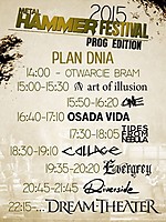 Metal Hammer Festival 2015 - Prog Edition, Metal Hammer Festival, Riverside, Evergrey, Tides From Nebula, Collage, Osada Vida, One, Art Of Illusion, Dream Theater, progressive rock, progressive metal Metal Hammer Festival 2015 - Prog Edition, Metal Hammer Festival, Riverside, Evergrey, Tides From Nebula, Collage, Osada Vida, One, Art Of Illusion, Dream Theater, progressive rock, progressive metal