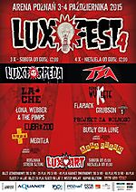 Luxtorpeda, LuxFest 2015, TSA, Panny Wyklęte, Lao Che, Łona i Weber, Cuba de Zoo, Hope, Flapjack, Grubson, Budzy