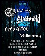 Cruachan, Skálmöld, Ereb Altor, Valkenrag, black metal, viking metal, death metal, folk metal
