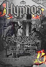 Hypnos, The Live Crow, Krabathor, Purgatory, Dysangelium, death metal