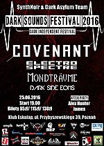 Dark Sounds Festival, Dark Sounds Festival 2016, Covenant, Electro Spectre, synth pop, future pop, ebm, dark noir, Mondträume, Dark Side Eons, electro, industrial