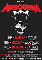 Airbourne, hard rock, Breakin' Outta Hell, Rust, Snakebite, Clock Machine Airbourne, hard rock, Breakin' Outta Hell, Rust, Snakebite, Clock Machine
