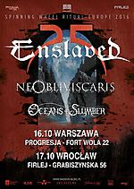 Enslaved, black metal, viking metal, By Norse, Ne Obliviscaris, Oceans of Slumber Enslaved, black metal, viking metal, By Norse, Ne Obliviscaris, Oceans of Slumber