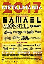 Metalmania, Spodek, Animations, Tygers Of Pan Tang, Sinister, Arcturus, Furia, Vader, Entombed A.D., Sodom, Coroner, Moonspell, Samael, Impaled Nazarene, Mentor, Stillborn, ThermiT, In Twilight's Embrace, Mord'A'Stigmata, Infernal War, THAW, CETI Metalmania, Spodek, Animations, Tygers Of Pan Tang, Sinister, Arcturus, Furia, Vader, Entombed A.D., Sodom, Coroner, Moonspell, Samael, Impaled Nazarene, Mentor, Stillborn, ThermiT, In Twilight's Embrace, Mord'A'Stigmata, Infernal War, THAW, CETI