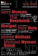 Soundedit ’17, Soundedit, Tony Visconti, Gary Numan, Michael Nyman, Marek Biliński, The Residents Soundedit ’17, Soundedit, Tony Visconti, Gary Numan, Michael Nyman, Marek Biliński, The Residents