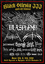 Black Silesia Open Air, Blasphemy, Nifelheim, Satan, Nocturnal, Attic, Witchmaster, Plaga, Anima Damnata