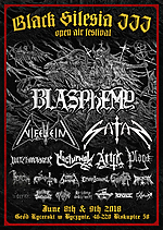 Black Silesia Open Air, Blasphemy, Nifelheim, Satan, Nocturnal, Attic, Witchmaster, Plaga, Anima Damnata Black Silesia Open Air, Blasphemy, Nifelheim, Satan, Nocturnal, Attic, Witchmaster, Plaga, Anima Damnata
