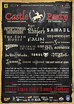 Castle Party, Castle Party 2018, Bolków, Project Pitchfork, Faun, The Eden House, Theatre of Hate, Made In Poland, Beauty of Gemina, Agonoize, Tyske Ludder