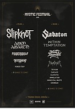 Sklipknot, Kind Diamond, Emperor, Amon Amarth, Testament, Powerwolf, Trivium, Carcass, Municipal Waste, Sabaton, Within Temptation, Eluveitie, Immolation, Crowbar, Power Trip, Knock Out Productions, Mystic Festiwal, Tauron Arena.