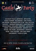 Castle Party Festival 2020, Castle Party, Lacrimosa, Closterkeller, Batushka, Inkubus Sukkubus, Sexy Suicide, No More, As Night Falls, Matus, Larva, Das Funus, Uncarnate, Pindrops