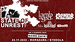 Lamb Of God, Kreator, Thy Art Murder, Gatecreeper, Knock Out Productions. Lamb Of God, Kreator, Thy Art Murder, Gatecreeper, Knock Out Productions.