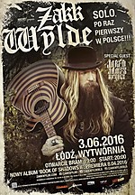 Zakk Wylde solo na jedynym koncercie w Polsce