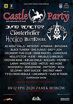 Castle Party 2020 - dzienny podział koncertów